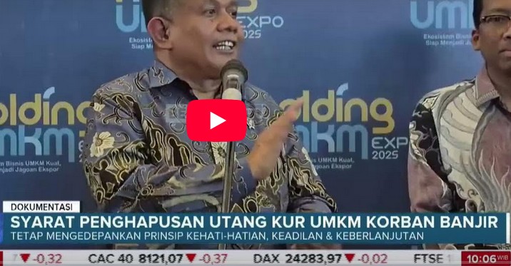 Pemerintah Buka Peluang Hapus Utang KUR bagi UMKM Terdampak Bencana